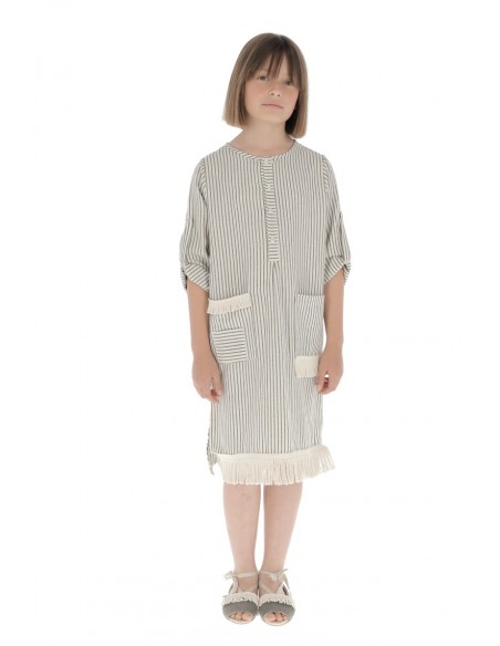 Vestido KURTA - Raya Media Gris