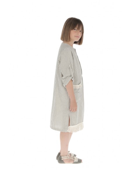 Vestido KURTA - Raya Media Gris