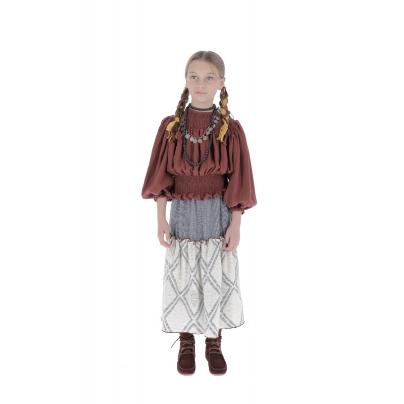 Blusa SMOCK - Burdeos