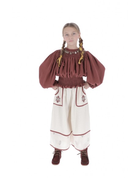 Blusa SMOCK - Burdeos
