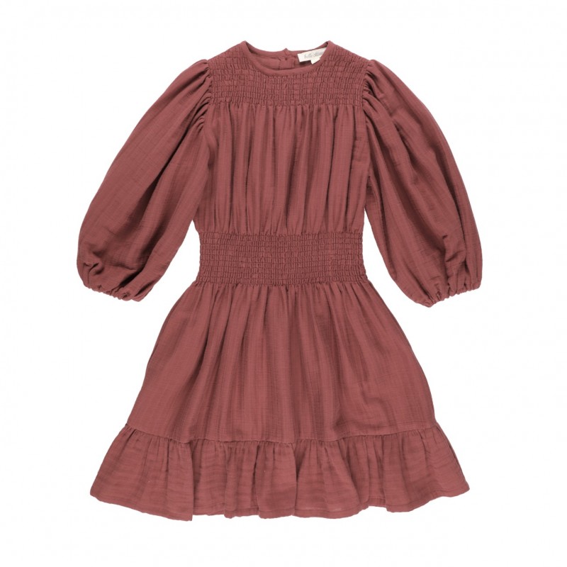 Vestido SMOCK - Burdeos