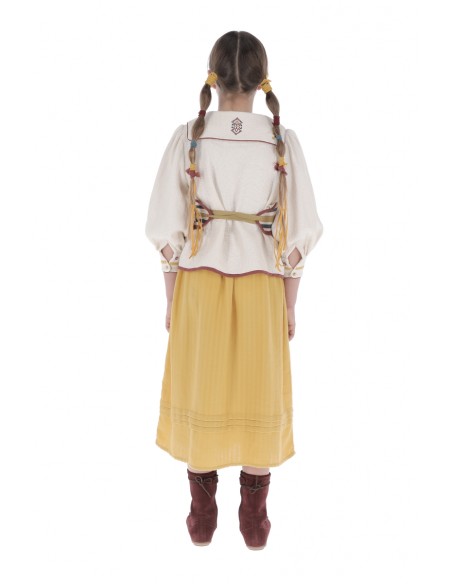 Blouse EMBROIDERED NECK - Ecru