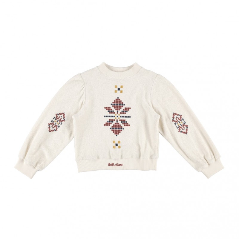Sudadera BORDADA - Crudo