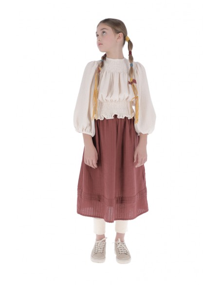 Skirt DRAWSTRINGS - Bordeaux