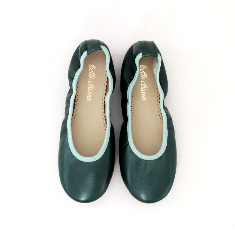 BAILARINA - Napa satinada Verde