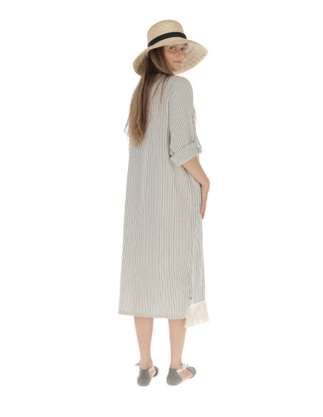 Vestido KURTA - Raya Media Gris