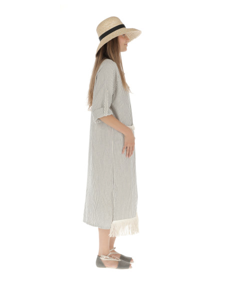 Vestido KURTA - Raya Media Gris