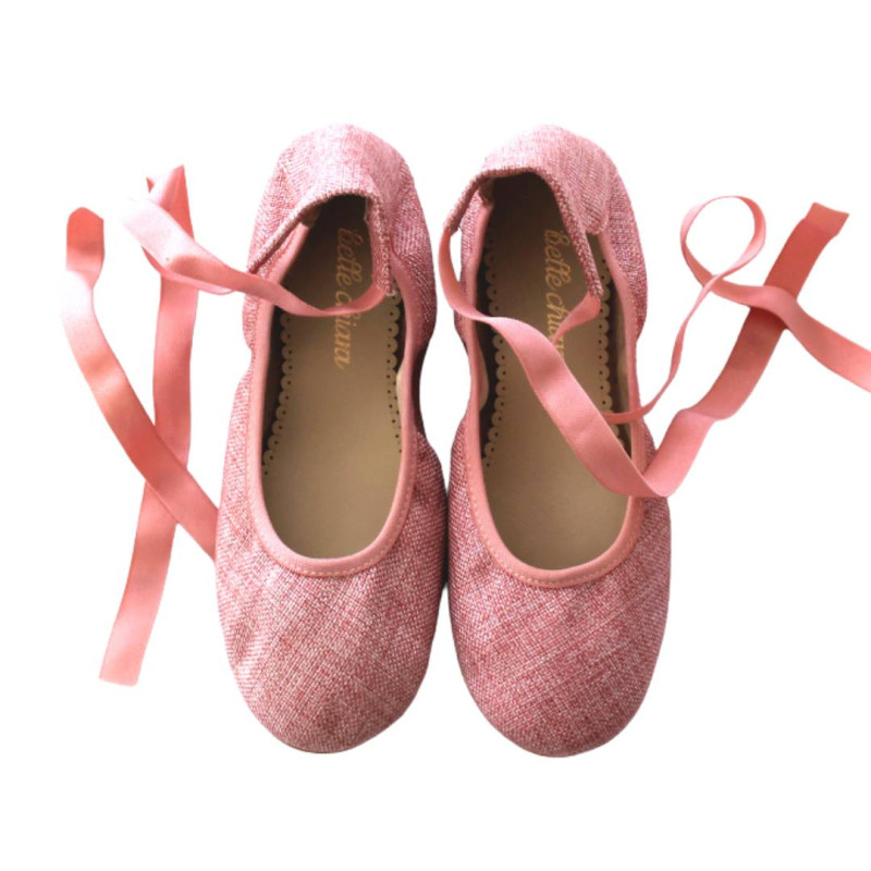 AUDREY Pink Linen
