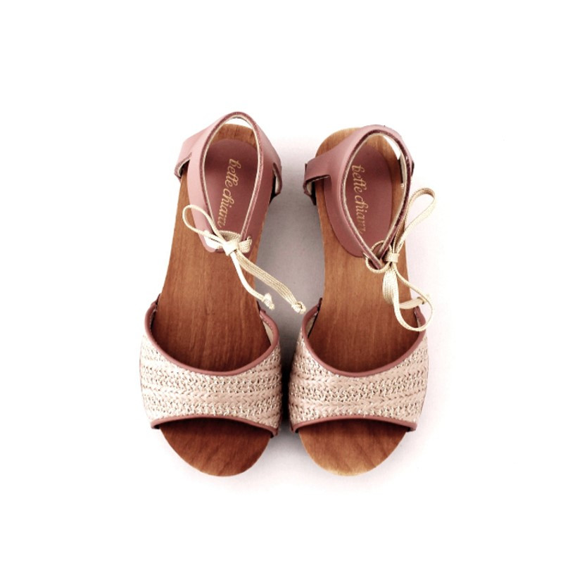 BRIGITTE Pink Raffia