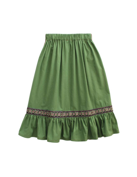 F05- Falda BICOLOR - Verde+Rojo