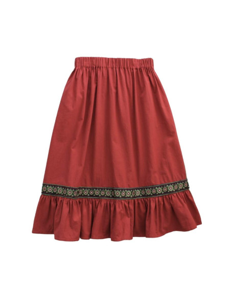 F05- Falda BICOLOR - Verde+Rojo