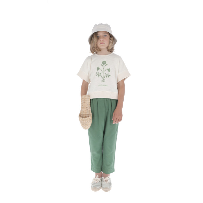 SU01- Camiseta UNISEX CALENDULA - Crudo