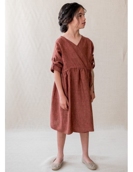 Dress STRAVINSKI Two sides Russet