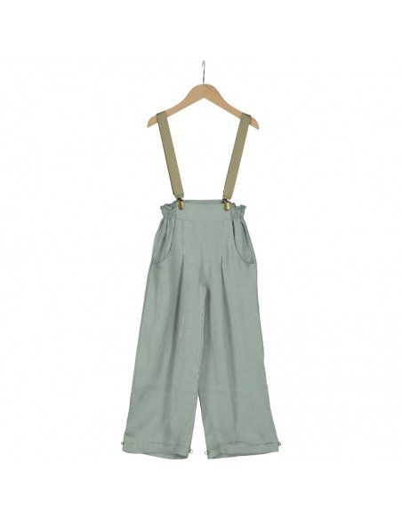PA02-Pantalon LISZT LINO Verde