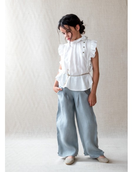 PA02-Pantalon LISZT LINO Verde