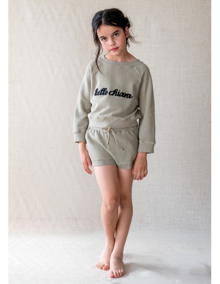 Sweatshirt Short LOGO Natural