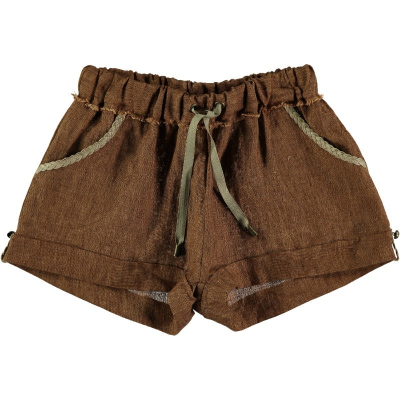 Short MAHLER Distressed Linen Ochre