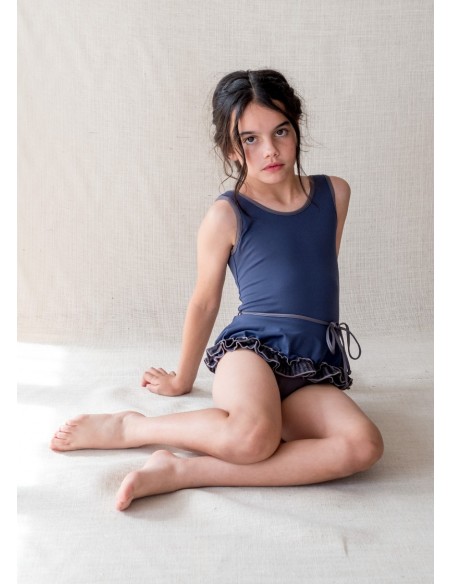 Swimsuit SKIRT Washed Blue