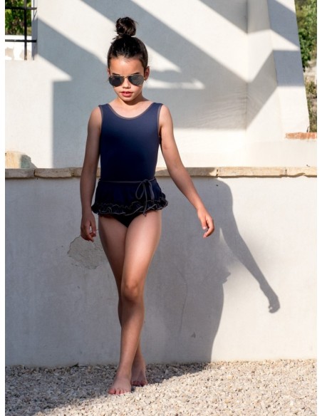 Swimsuit SKIRT Washed Blue