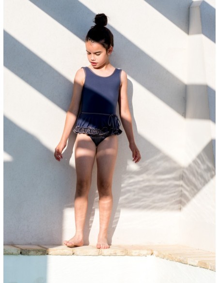 Swimsuit SKIRT Washed Blue