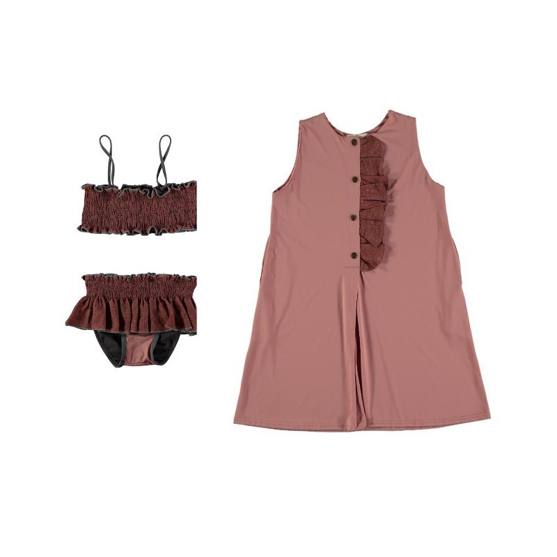 Vestido PLAYERO VOLANTON Rosa Viejo