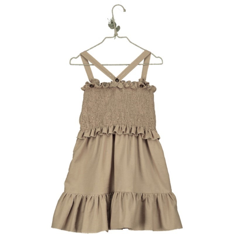 Vestido corto CORPIÑO Rafia