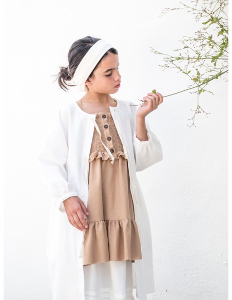 Vestido corto CORPIÑO Rafia