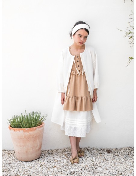 Vestido corto CORPIÑO Rafia