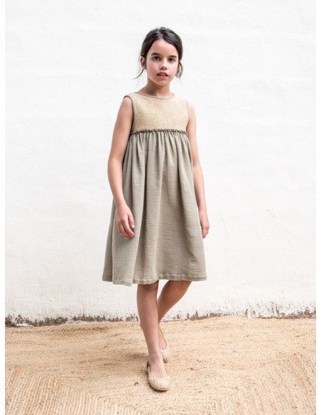 D01-Dress SLEEVELESS CROCHET