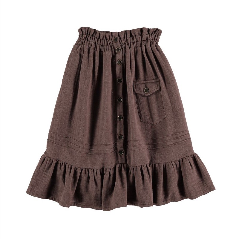 Skirt WITH POCKET Brown