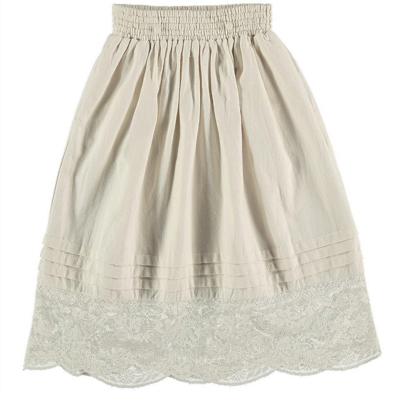 Skirt PETTICOAT BOBBIN LACE Beige