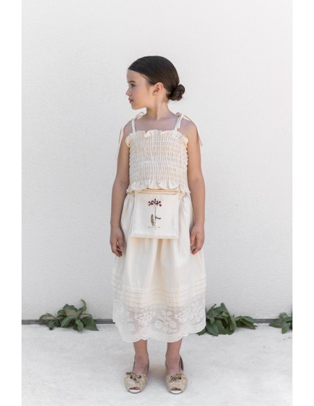 Skirt PETTICOAT BOBBIN LACE Beige
