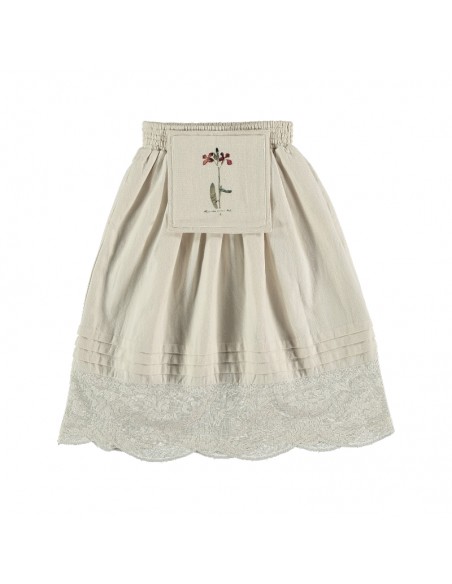 Skirt PETTICOAT BOBBIN LACE Beige