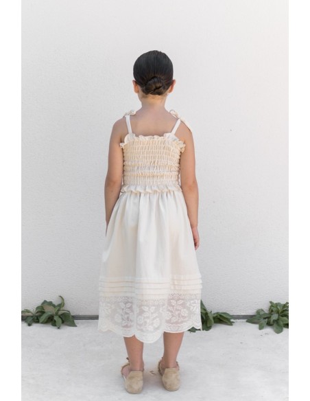 Skirt PETTICOAT BOBBIN LACE Beige
