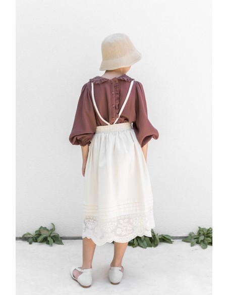 Skirt PETTICOAT BOBBIN LACE Beige