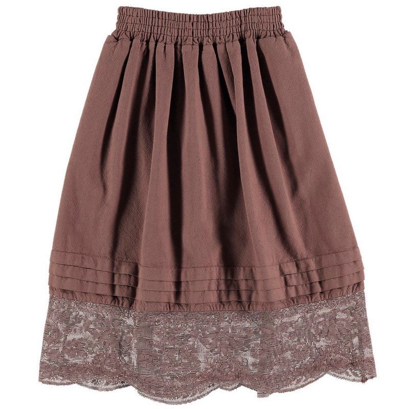 Skirt PETTICOAT BOBBIN LACE Burgundy