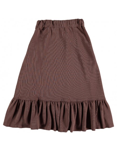 Falda Larga VOLANTÓN Burgundy