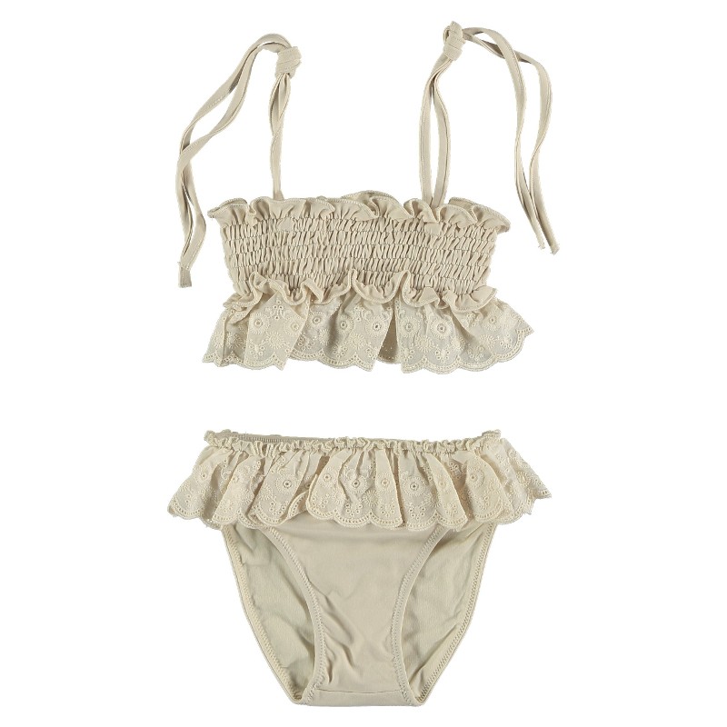 Bikini set EMBORIDERED LACE Beige