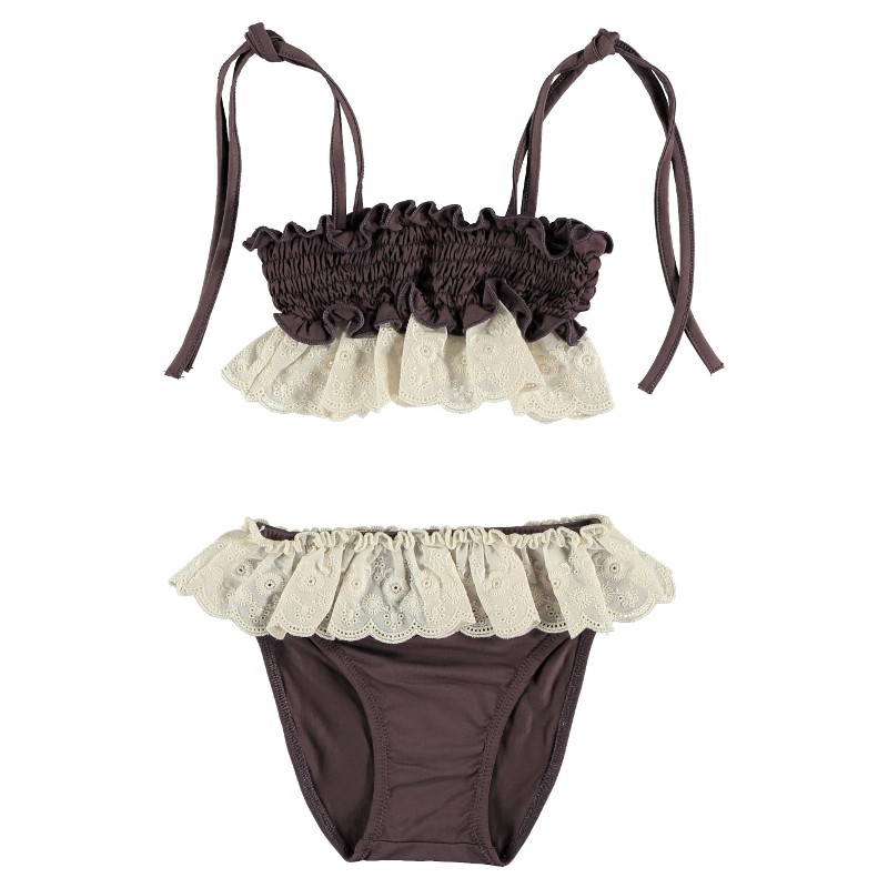 Bikini TIRA BORDADA Burgundy