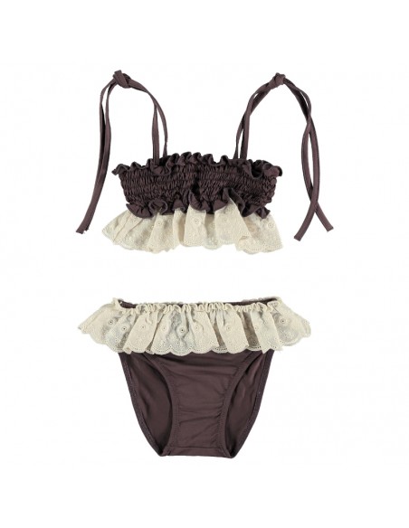 Bikini TIRA BORDADA Burgundy