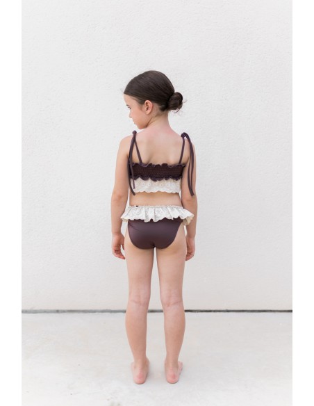Bikini TIRA BORDADA Burgundy